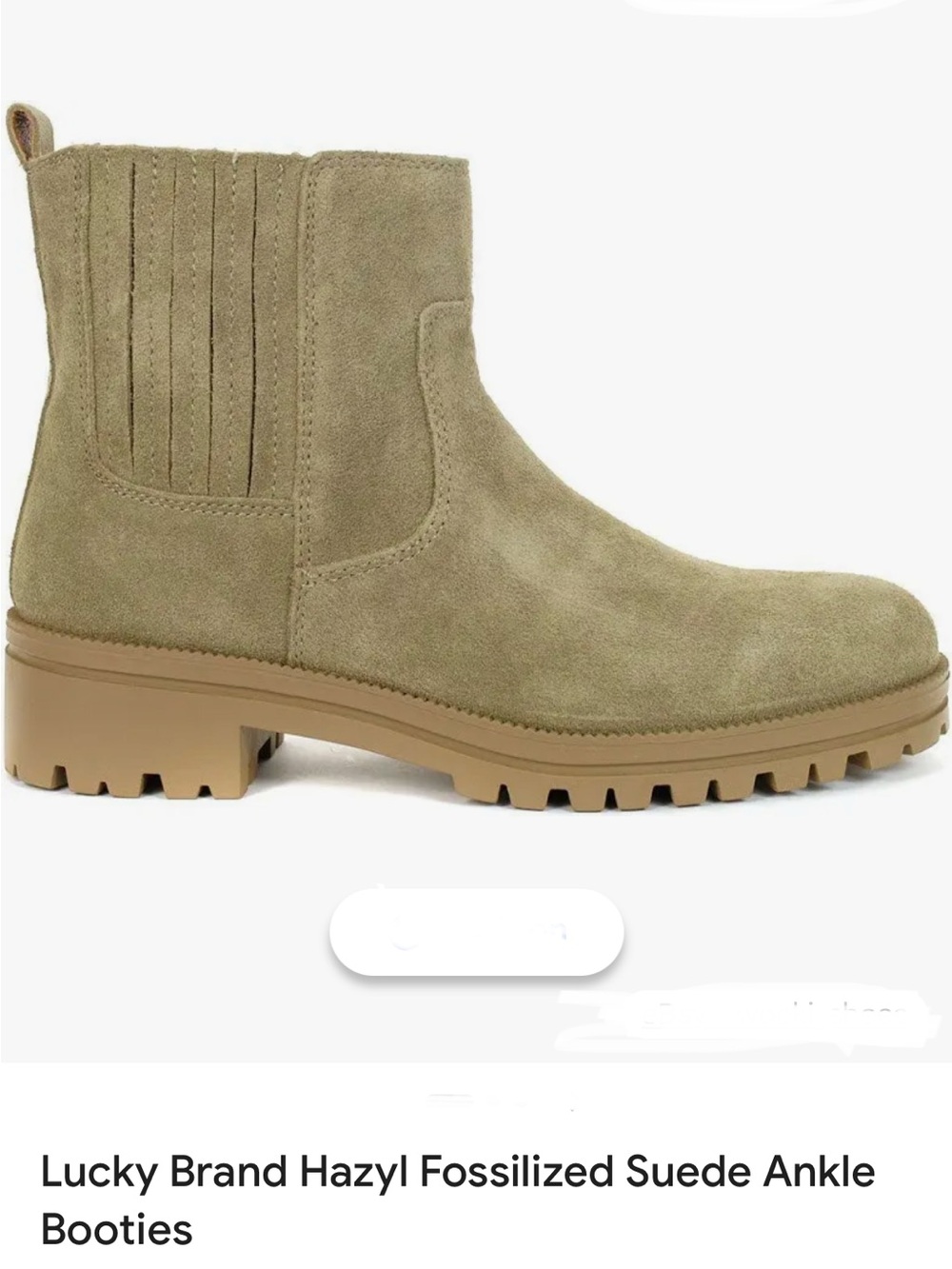 Lucky Brand LP-HAZYL Women's Suede Boots - Beige